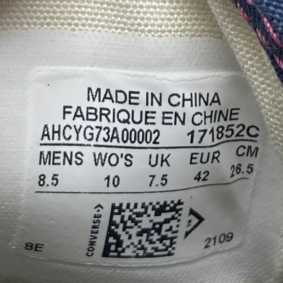 Converse Ctas Slip On Low Canvas Violet Women's Sneakers Custom 171852C-VTGRWT - Picture 9 of 11